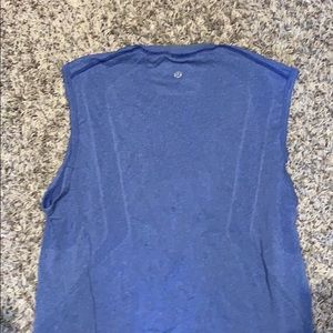 Blue Lululemon tank top